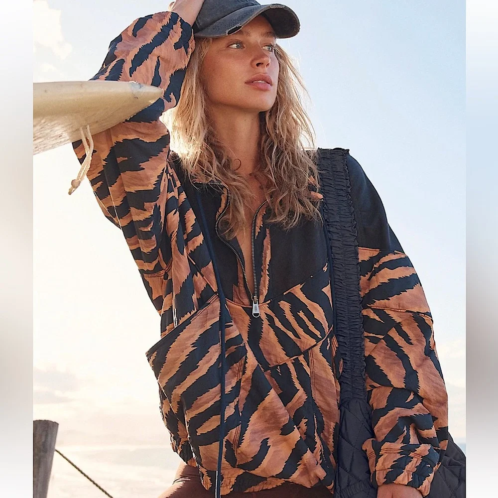 NEW Free People Walk The Line Pullover Jacket